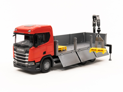 hracka kamion scania r500 next gen 6x4 valnik hiab cervena 1