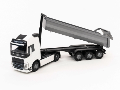 hracka kamion volvo fh biely s vyklapacim návesom 1