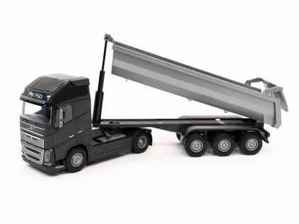 hracka kamion volvo fh16 750 cierny s vyklapacim návesom 1