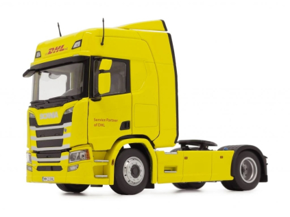 kovovy model scania r500 zlta dhl 2