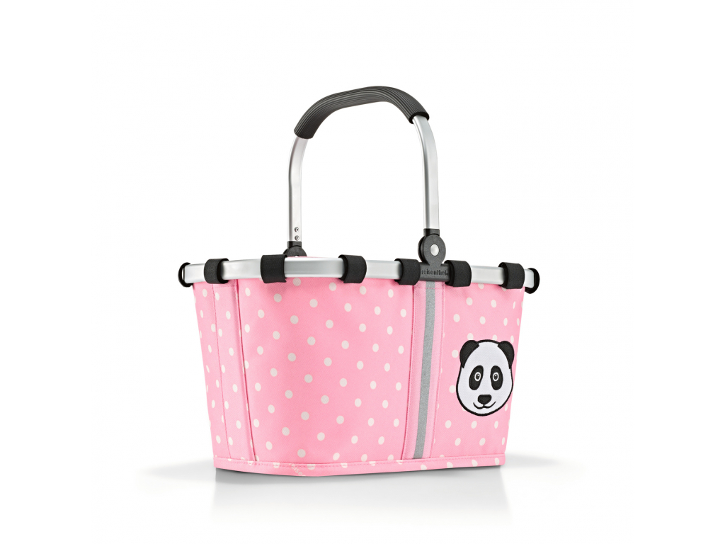 Dětský košík Carrybag XS Panda dots pink