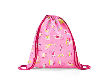 Pytlík na záda Reisenthel Mysac kids Abc friends pink