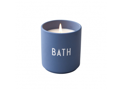 Velká vonná svíčka DESIGN LETTERS BATH - modrá