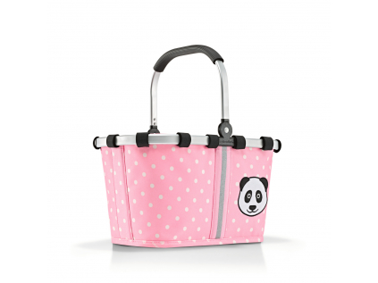 Dětský košík Carrybag XS Panda dots pink