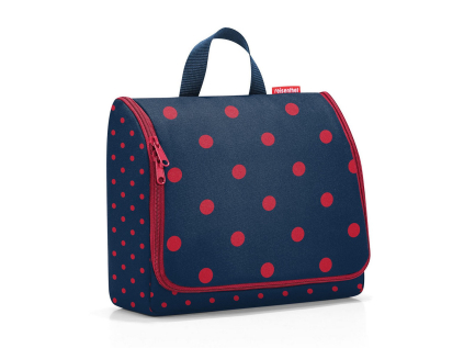 Toaletní taštička Reisenthel Toiletbag XL Mixed dots red