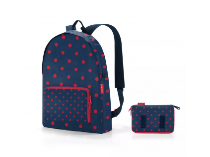 Skládací batoh Reisenthel Mini Maxi Rucksack Mixed dots red