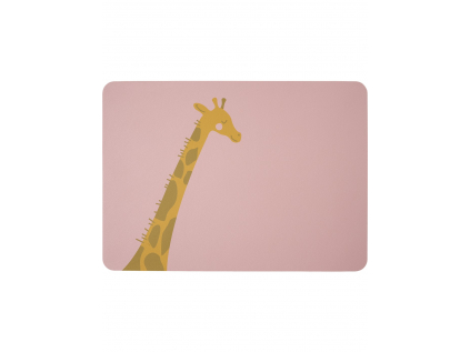 Dětské prostírání s motivem žirafy 33x46 cm COPPA KIDS wildlife - růžové