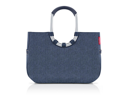 Nákupní taška Reisenthel Loopshopper L Herringbone dark blue