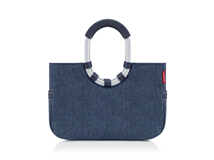 Nákupní taška Reisenthel Loopshopper M Herringbone dark blue