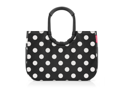 Nákupní taška Reisenthel Loopshopper L Frame Dots white