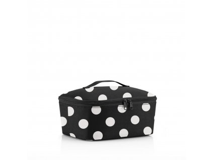 Termobox Reisenthel Coolerbag M pocket Dots white