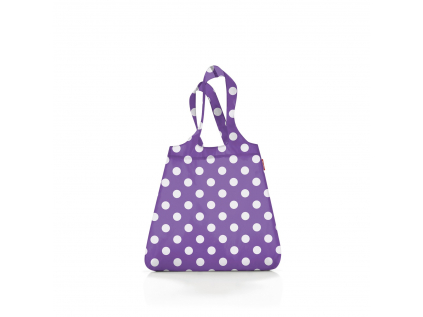 Skládací taška Mini Maxi Shopper Dots white purple