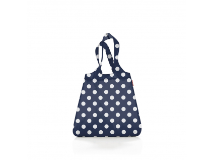 Skládací taška Mini Maxi Shopper Dots white dark blue