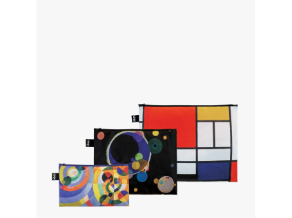 Taštičky na zip LOQI MONDRIAN, KANDINSKY, DELAUNAY