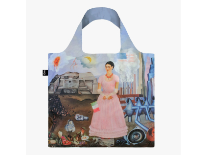 Skládací nákupní taška LOQI FRIDA KAHLO Self Portrait On The Borderline