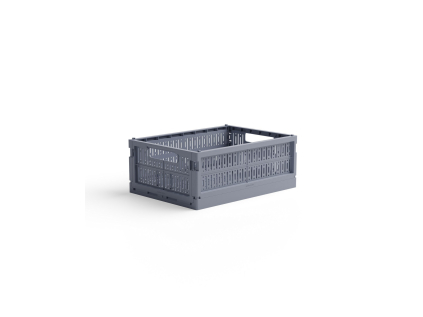 Skládací přepravka midi Made Crate  - blue grey