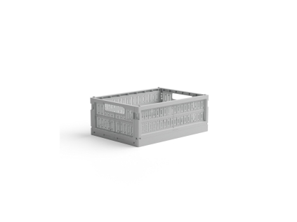 Skládací přepravka midi Made Crate  - misty grey