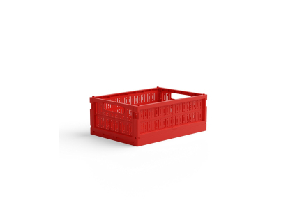 Skládací přepravka midi Made Crate  - so bright red