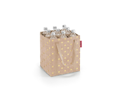 Nákupní taška na lahve Reisenthel Bottlebag  Metallic dots coffee