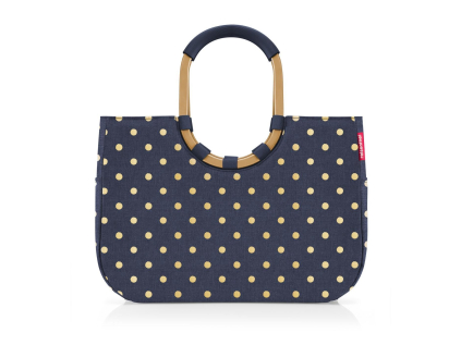 Nákupní taška Reisenthel Loopshopper L Frame Metallic dots blue