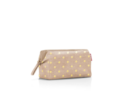 Kosmetická taštička Reisenthel Travelcosmetic Metallic dots coffee