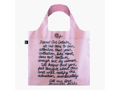 Skládací nákupní taška LOQI GUERRILLA GIRLS Dearest Art Collector