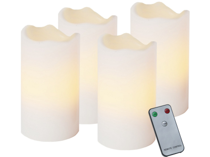 Vosková svíčka LED 4 ks STAR TRADING Advent