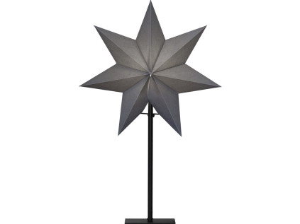 Dekorativní hvězda 55 cm STAR TRADING Ozen - šedá