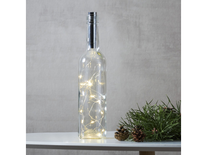 Světelný LED řetěz délka 75 cm Star Trading Dew Drop - stříbrný