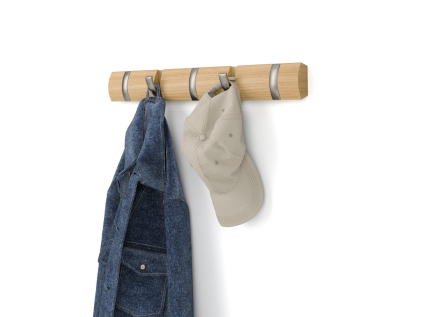 Umbra Nástěnný věšák Flip, přírodní