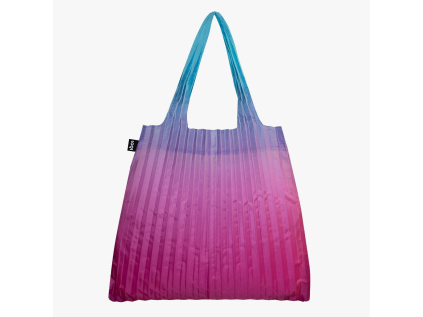 Nákupní taška přes rameno LOQI PLEATED Rainbow Blue