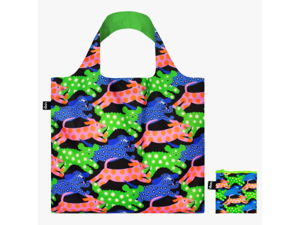 Skládací nákupní taška LOQI GLITTER POWER Dogs