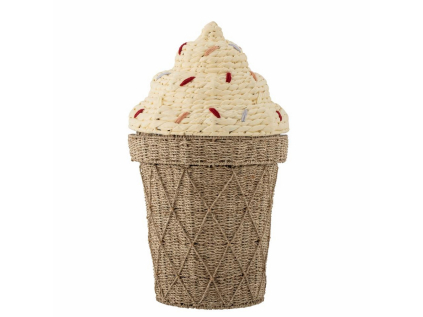 Dětský úložný koš s víkem výška 72 cm CILLIE Bloomingville - přírodní