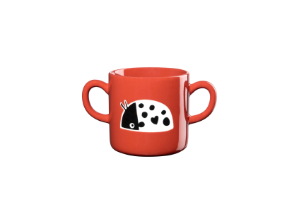 Porcelánový hrnek s uchem 250 ml KIDS ASA Selection - červený