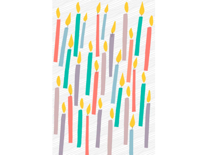 Přání 3D s obálkou Artebene Candles