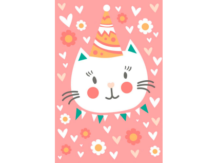 Blahopřání 3D s obállkou Artebene Cat