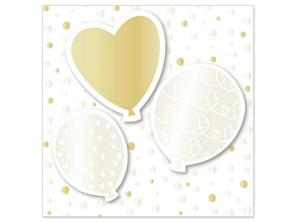 Přání s obálkou 8x8 cm Artebene Balloons