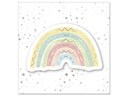 Přání s obálkou 8x8 cm Artebene Rainbow