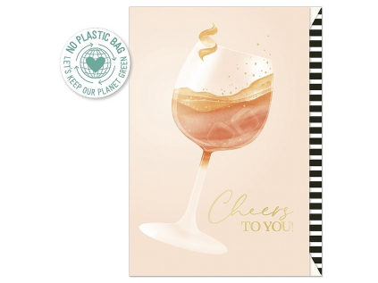 Narozeninové přání s obálkou Artebene Cheers To You