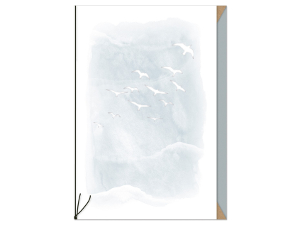 Přání ražené s obálkou Artebene Birds