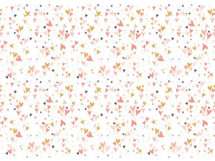 Balicí papír 50x70 cm Artebene Hearts