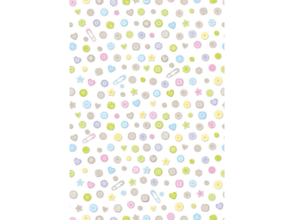 Balicí papír 70x100 cm Artebene Buttons