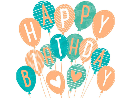 Papírové ubrousky 20 ks Artebene Happy Birthday