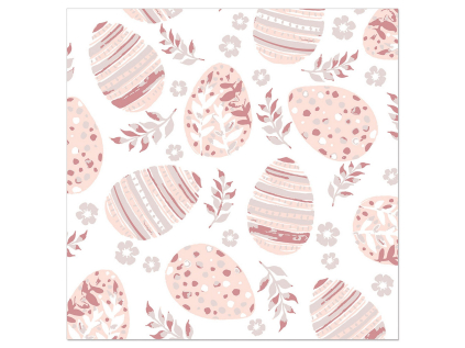 Papírové ubrousky 20 ks Artebene Easter Eggs - růžové