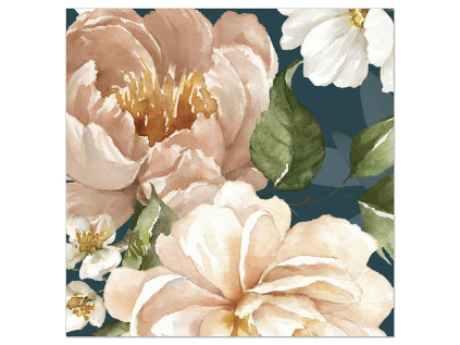 Papírové ubrousky 20 ks Artebene Flowers - modré