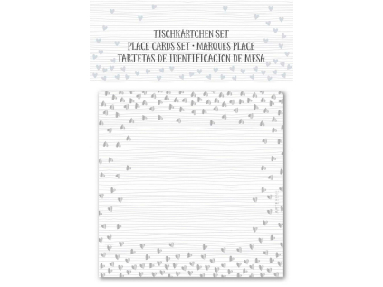 Kartičky na jména 10 ks Artebene Hearts