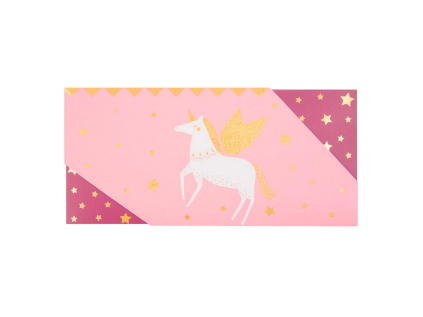Dárková obálka 23x11 cm Artebene Unicorn