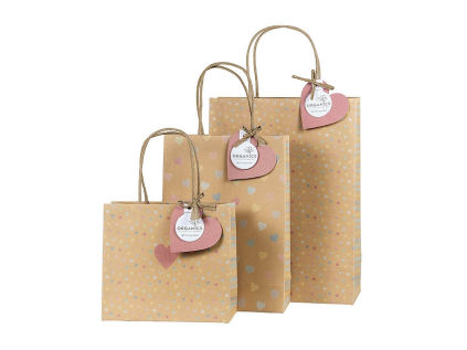 Dárková taška set 3 vel. Artebene Hearts
