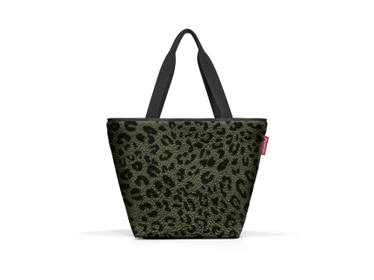 Nákupní taška přes rameno Reisenthel Shopper M Teddy leo olive