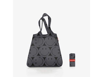 Skládací nákupní taška Reisenthel Mini Maxi Shopper  Smiley® grey